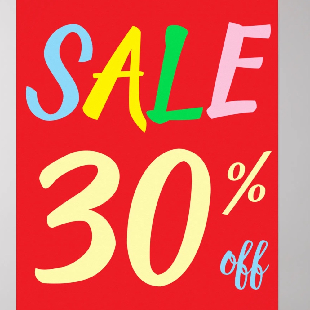 Having a 30% off each item. 😃 Feel free to make offers 😃